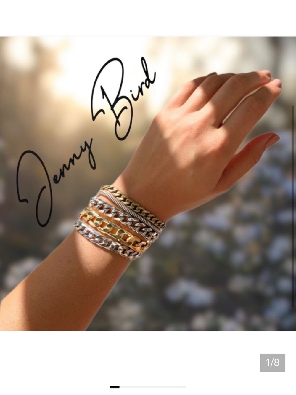 Jenny Bird Mixed Metal Layered Chain Bracelet Set - Gold & Silver